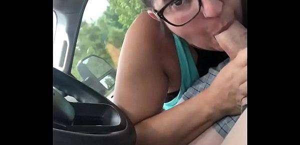  Wife takes a ride with me let’s me fuck her like a slut